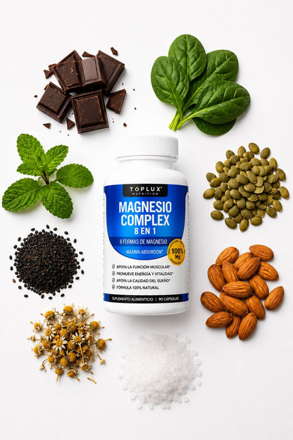 💎Lleva 2 al precio de 1 Magnesium Complex 1000 mg ORIGINAL 8 tipos de magnesio en 1 💊