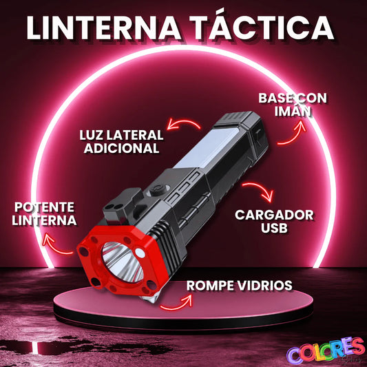 Linterna 4 en 1 Multifuncional De Emergencias Y Carga Celular 🔋