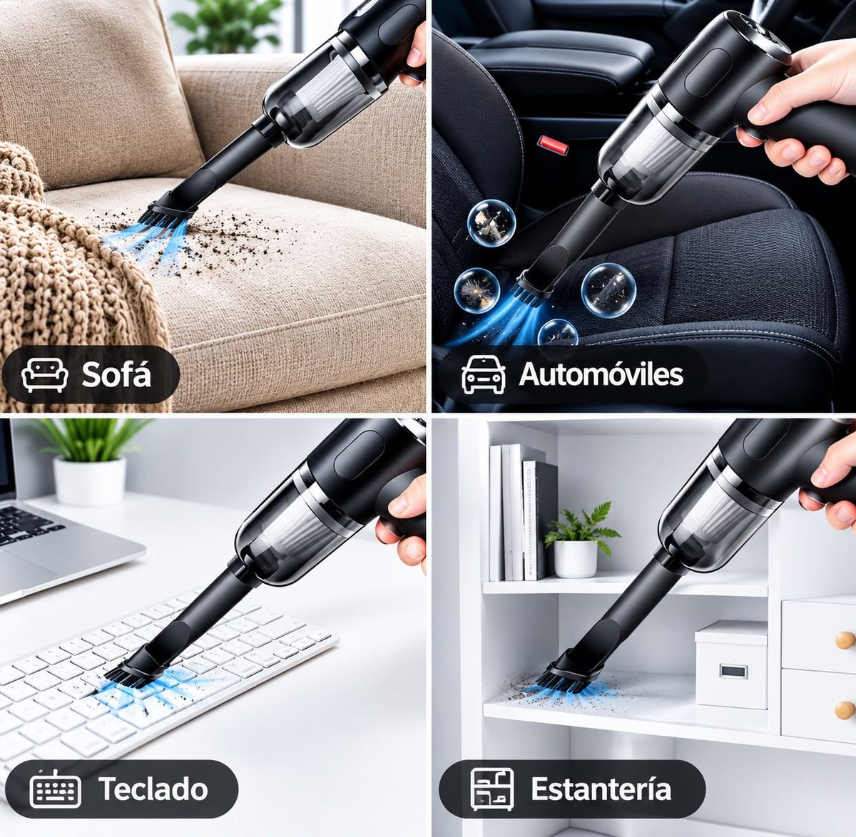 Aspiradora portátil Rayzer® 3 en 1 🔋 Recargable inalámbrico